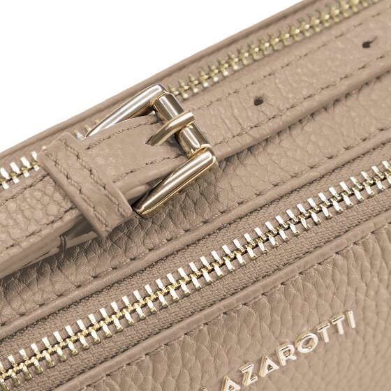 Lazarotti Bologna Leather Shoulder Bag Camera Bag Leather Double-Zip 18 cm