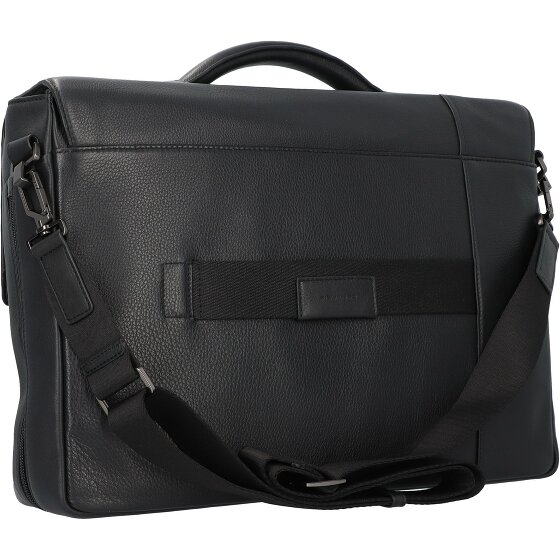 Piquadro Akron briefcase leather 42 cm laptop compartment