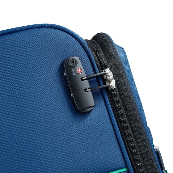 Delsey Paris x United Colors of Benetton Color Block 4-wheeled trolley 77cm with expansion fold