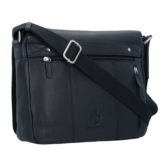 Leonhard Heyden Berlin Messenger shoulder bag leather 32 cm laptop compartment