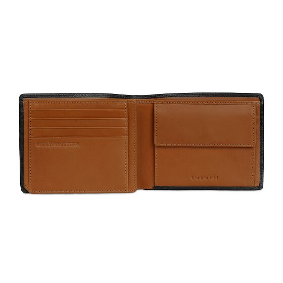 Bugatti Roccia Wallet RFID protection Leather 12.5 cm