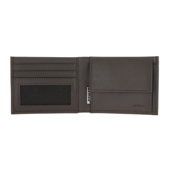 oxmox Leather Wallet RFID protection Genuine Leather 11 cm