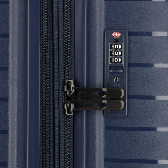 d&n Travel Line 4500 4 wheels Trolley L 75 cm with expansion pleat