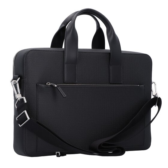 Lacoste Chantaco briefcase leather 39 cm laptop compartment