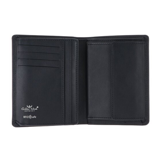 Golden Head Polo Wallet RFID protection Genuine Leather 12 cm