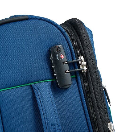 Delsey Paris x Colors Benetton Color Block 4-wheeled cabin trolley 55 cm with expansion fold