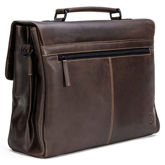 Farmhood Nashville briefcase XL 2 compartments leather 39 cm