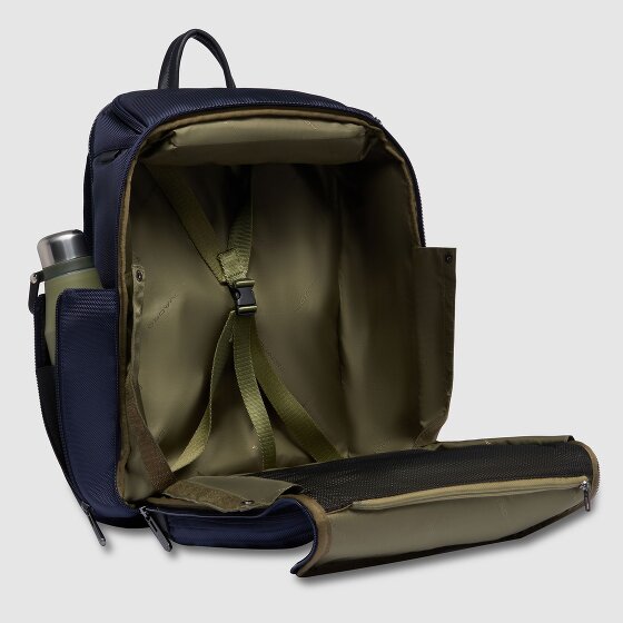 Piquadro Brief travel backpack leather 43 cm laptop compartment