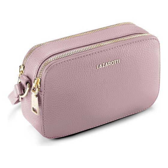 Lazarotti Bologna Leather Shoulder Bag Camera-Bag Leather Double-Zip 18 cm