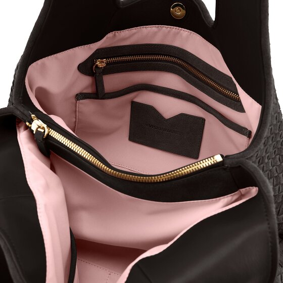 LES VISIONNAIRES Paz Weave Shoulder Bag Genuine Leather 44 cm