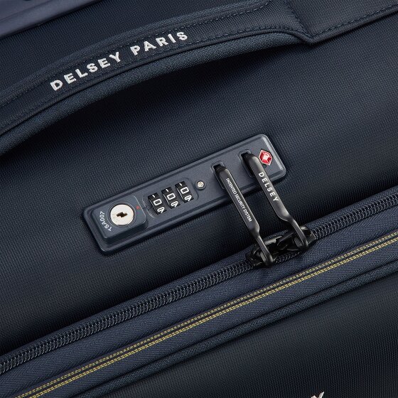 Delsey Paris Brochant 3 4 wheels Cabin trolley 55 cm with expansion pleat