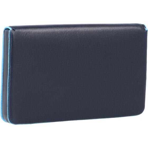 Piquadro Blue Square Business card case Genuine Leather 10 cm