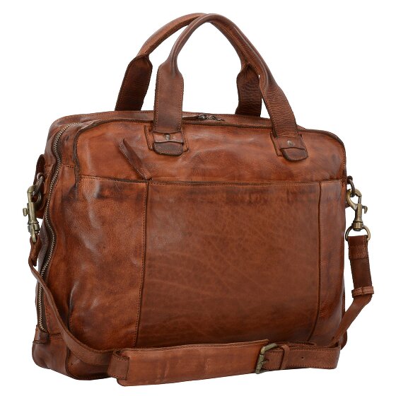 Harold's Saddle briefcase leather 41 cm laptop compartment