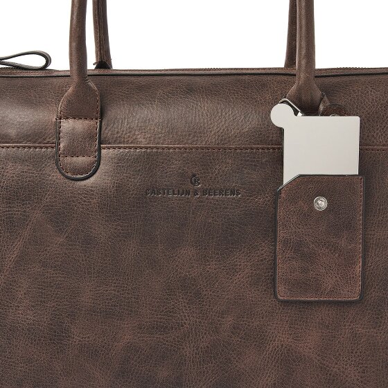 Castelijn & Beerens Carisma shoulder bag RFID leather 40 cm laptop compartment