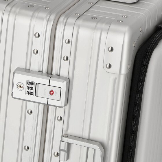 Aleon Domestic Carry-On 4-Wheel Cabin suitcase, Aluminum, 53 cm, Laptop Compartment