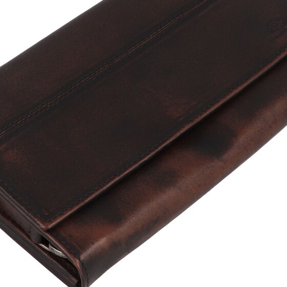 Greenburry Destressed Wallet RFID protection Leather 13 cm