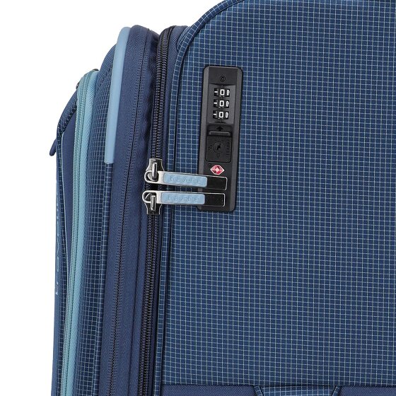 Travelite Corsiica 4 wheels Trolley L 77 cm with expansion pleat