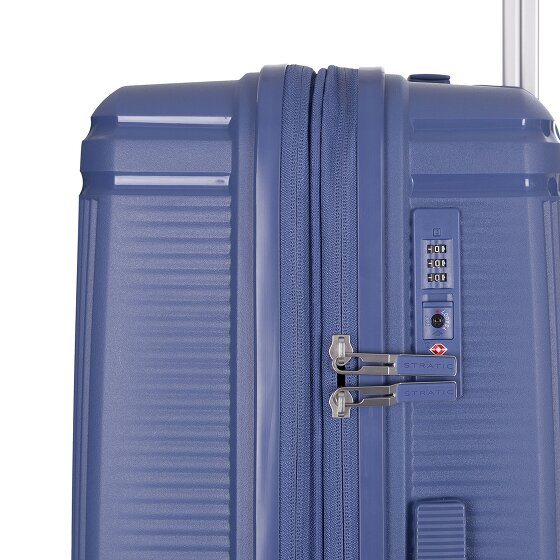 Stratic Straw T 4 wheels Trolley M 67 cm with expansion pleat