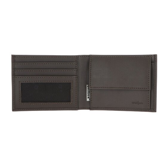oxmox Leather Wallet RFID protection Genuine Leather 11 cm