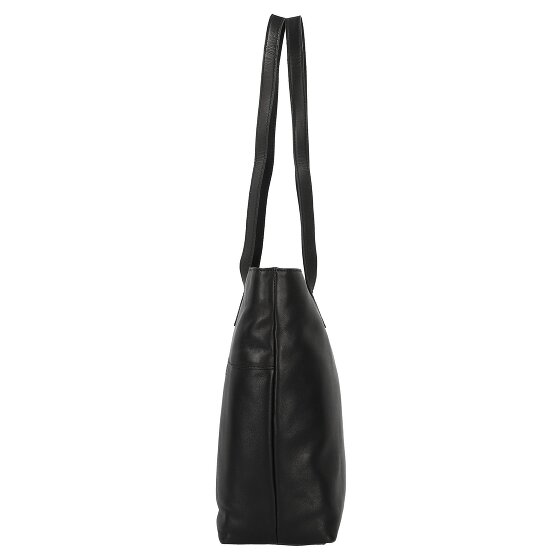 Greenburry Pure Black Shopper Bag Leather 35 cm Laptop compartment