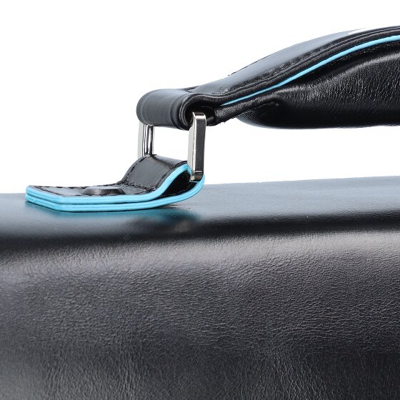 Piquadro Blue Square Briefcase II leather 40 cm laptop compartment