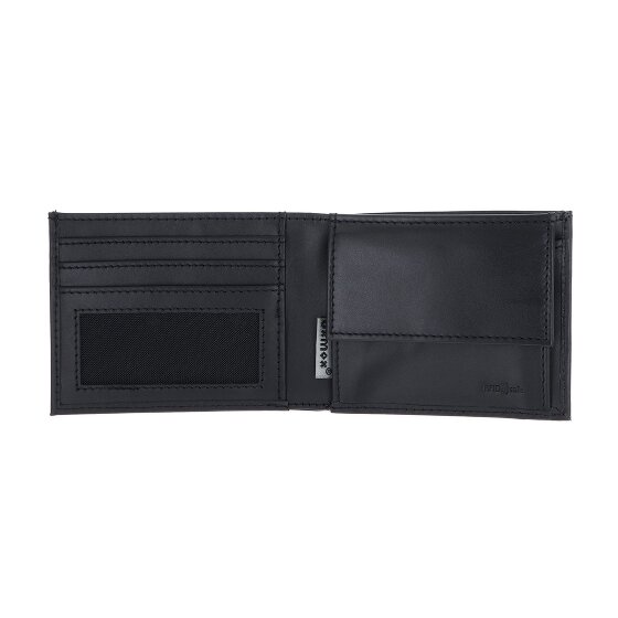 oxmox Leather Wallet RFID protection Genuine Leather 11 cm