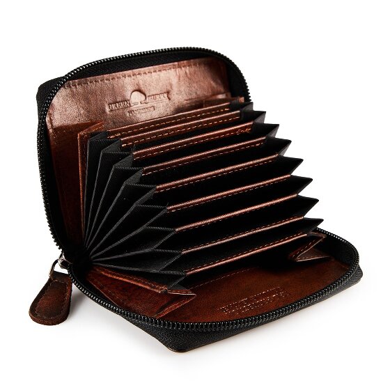 Greenburry Destressed Wallet RFID protection Leather 10.5 cm