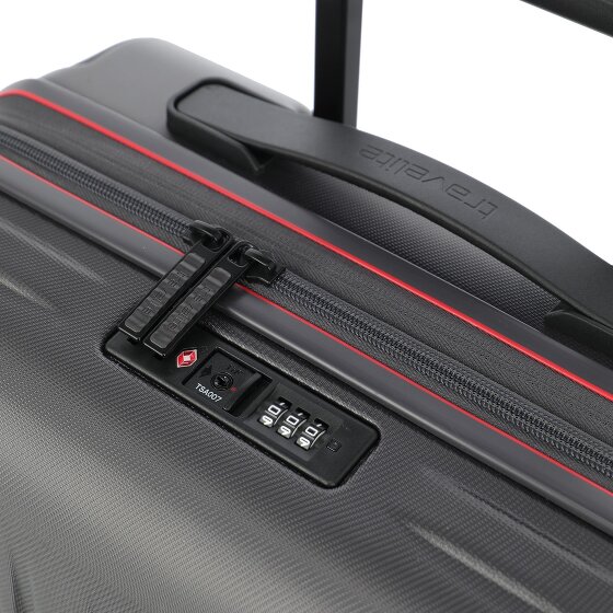 Travelite Dynamiic 4 wheels Suitcase set 3-piece with expansion pleat