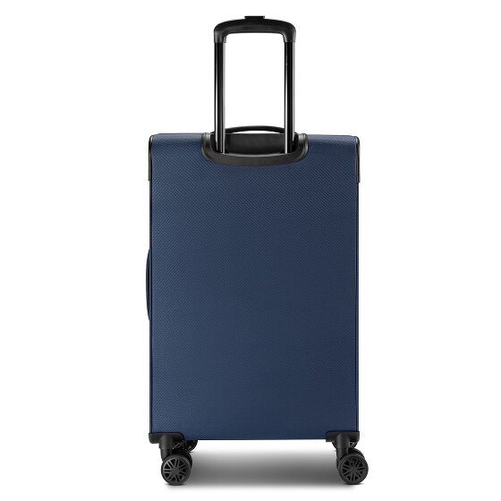 Bugatti Valencia Soft 4 wheels Suitcase set 3-piece with expansion pleat