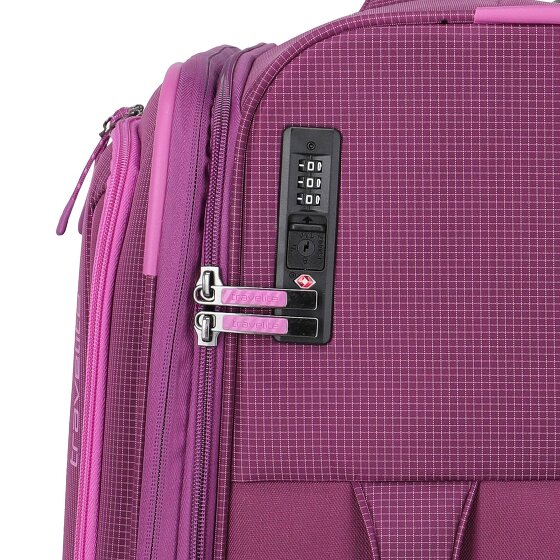 Travelite Corsiica 4 wheels Trolley M 67 cm with expansion pleat