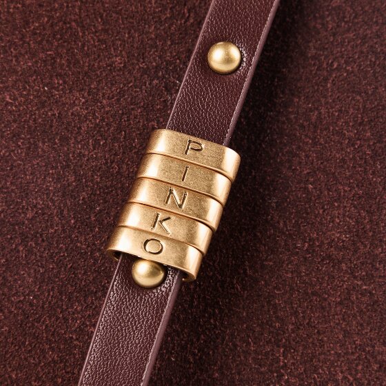 PINKO Love Soft Clutch bag Genuine Leather 20 cm