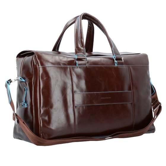 Piquadro Blue Square Weekender travel bag leather 47 cm laptop compartment