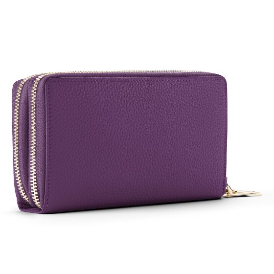 Lazarotti Bologna Leather XL Double Zip-Around Wallet, RFID-Protected, 20 cm