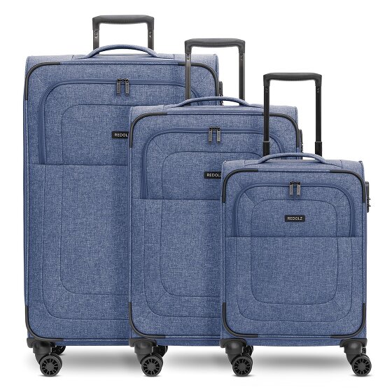 Redolz Essentials 12 THREE SET 4 wheels Suitcase set 3-piece with expansion pleat