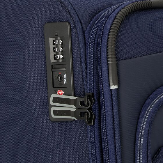 d&n Travel Line 9504 4 wheels Suitcase set 3-piece with expansion pleat