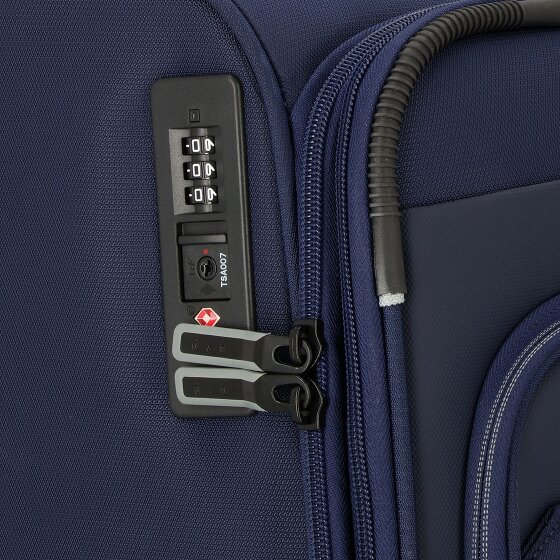 d&n Travel Line 9504 4 wheels Suitcase set 3-piece with expansion pleat