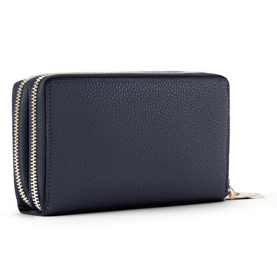 Lazarotti Bologna Leather XL Double Zip-Around Wallet, RFID-Protected, 20 cm