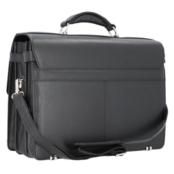 Alassio Monza briefcase leather 38 cm laptop compartment