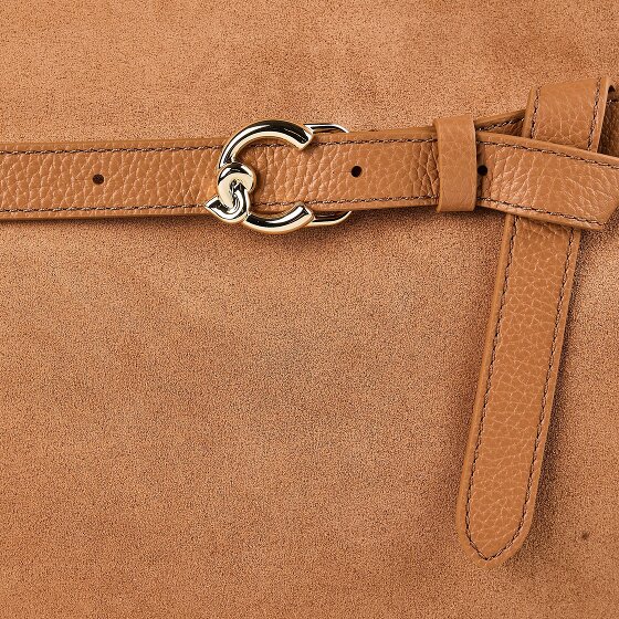 Coccinelle Sabine Suede Handbag Genuine Leather 43 cm