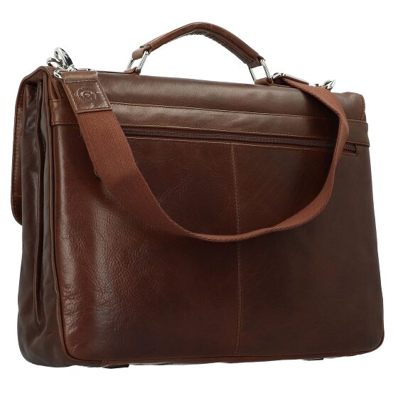 Bugatti Romano briefcase leather 40 cm laptop compartment