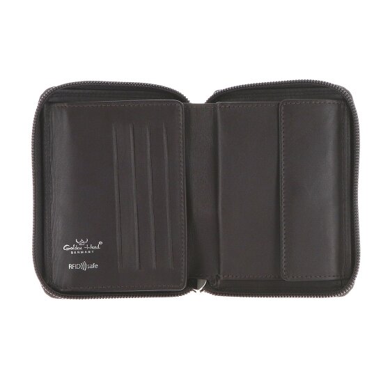 Golden Head Polo Wallet RFID protection Genuine Leather 12.5 cm