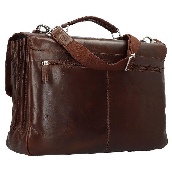 Bugatti Romano Messenger leather 44 cm laptop compartment