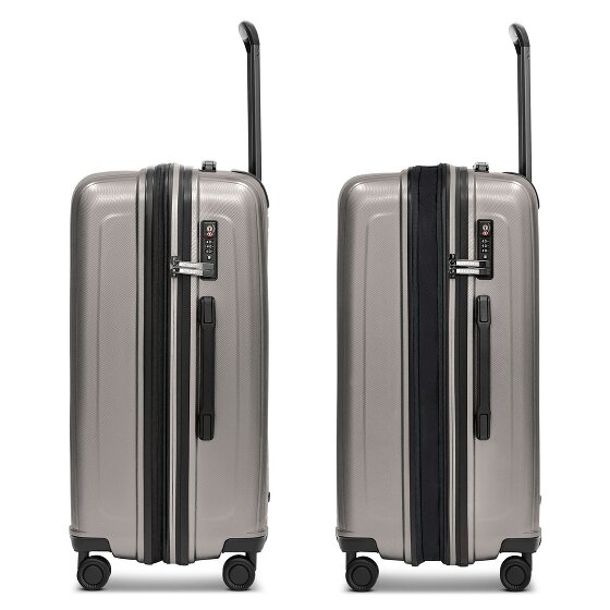 Redolz Essentials 14 4 wheels Suitcase set 3-piece with expansion pleat