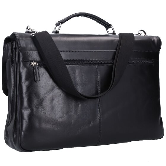 Bugatti Romano Briefcase Genuine Leather 44 cm Laptop compartment