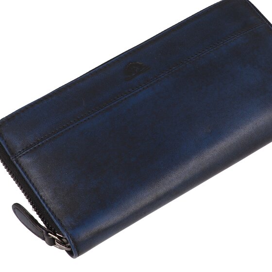 Greenburry Destressed Wallet RFID protection Leather 19 cm