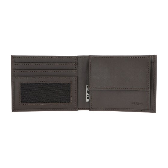 oxmox Leather Wallet RFID protection Genuine Leather 11 cm