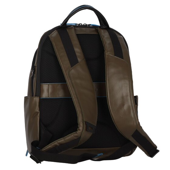 Piquadro Blue Square Revamp backpack RFID leather 39 cm laptop compartment