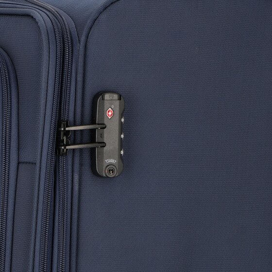 d&n Travel Line 9704 4 wheels Trolley L 78 cm with expansion pleat