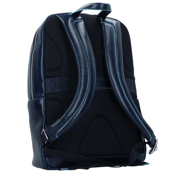 Piquadro Blue Square backpack leather 43 cm laptop compartment