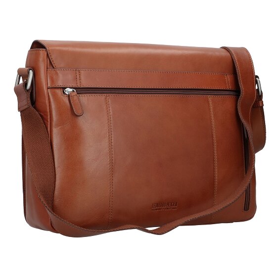 Leonhard Heyden Cambridge Messenger leather 38 cm laptop compartment